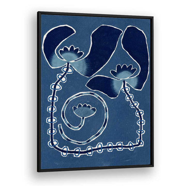 DELICATE BLOOM BLUE , FLORAL FLOWER PAINTINGS