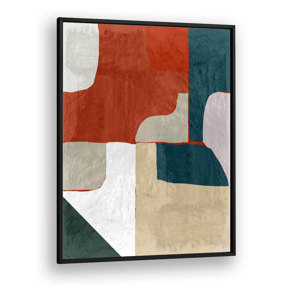 EARTH AND TIDE INTERLOCK I , ABSTRACT PAINTINGS