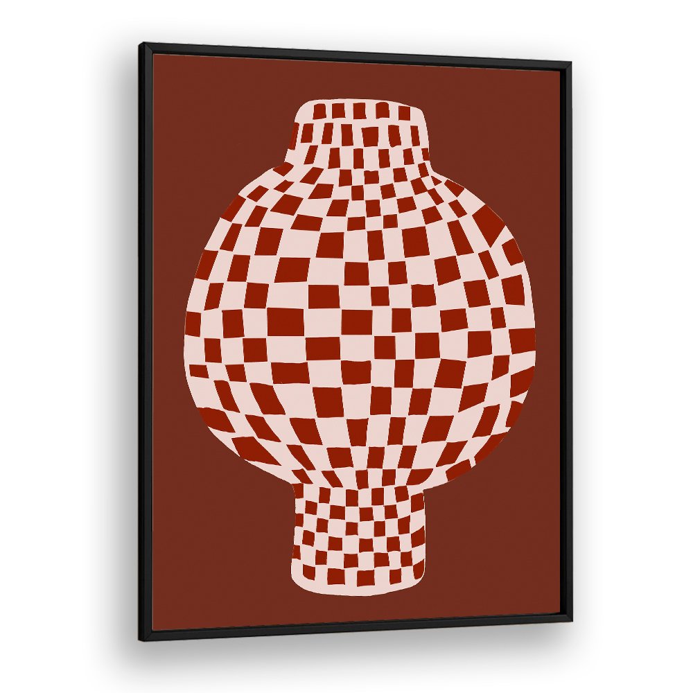 EARTHY CHECKERED VASE