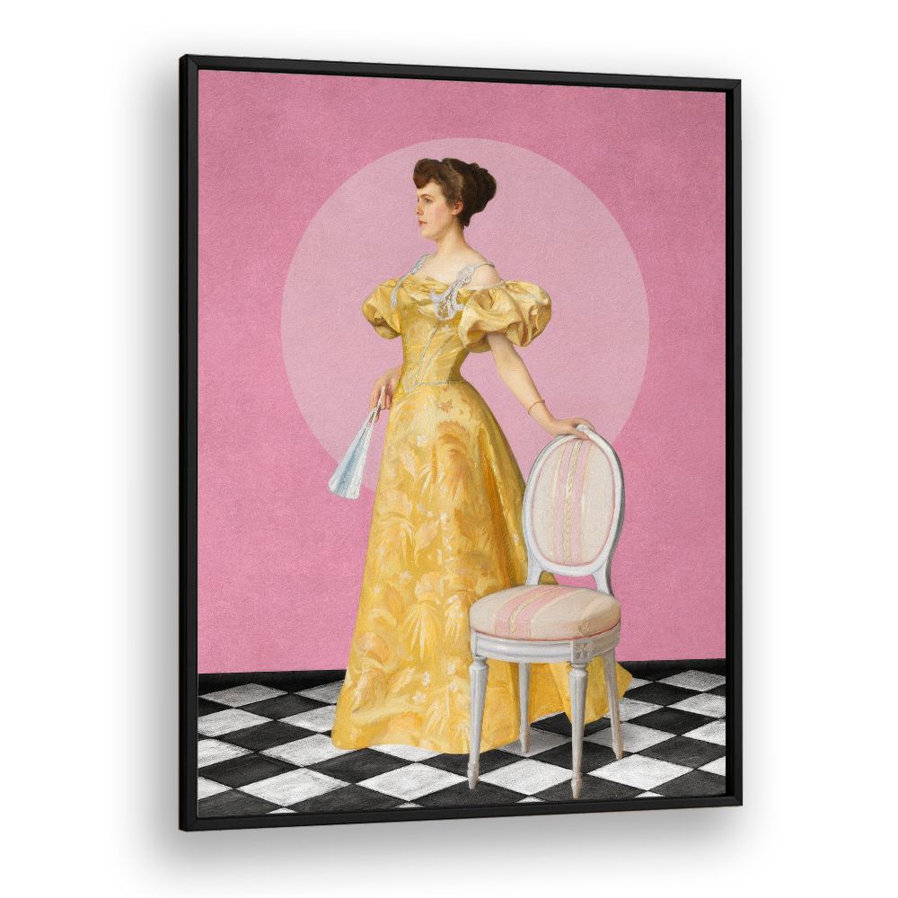 ELEGANT WOMAN IN YELLOW