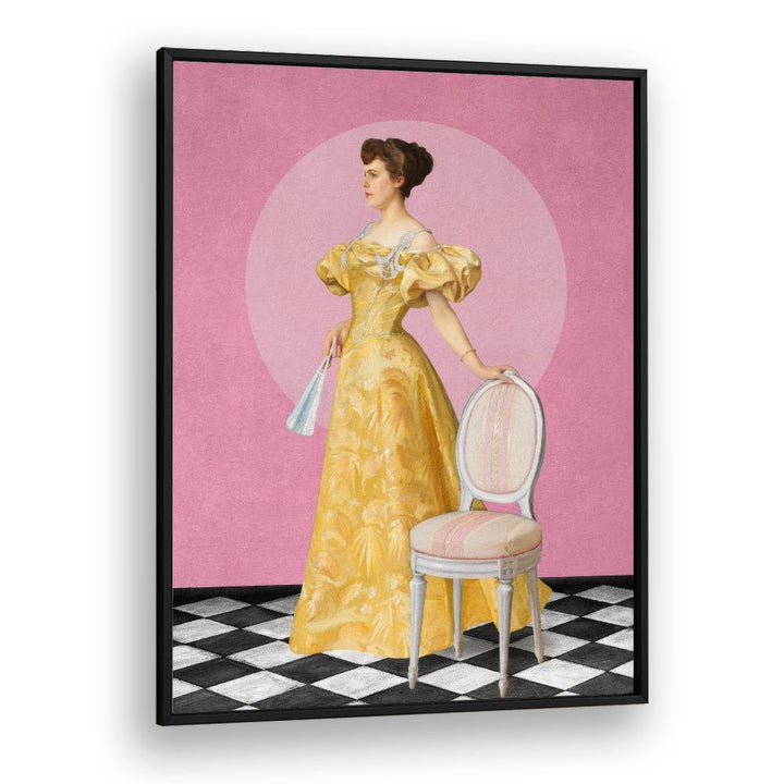 ELEGANT WOMAN IN YELLOW