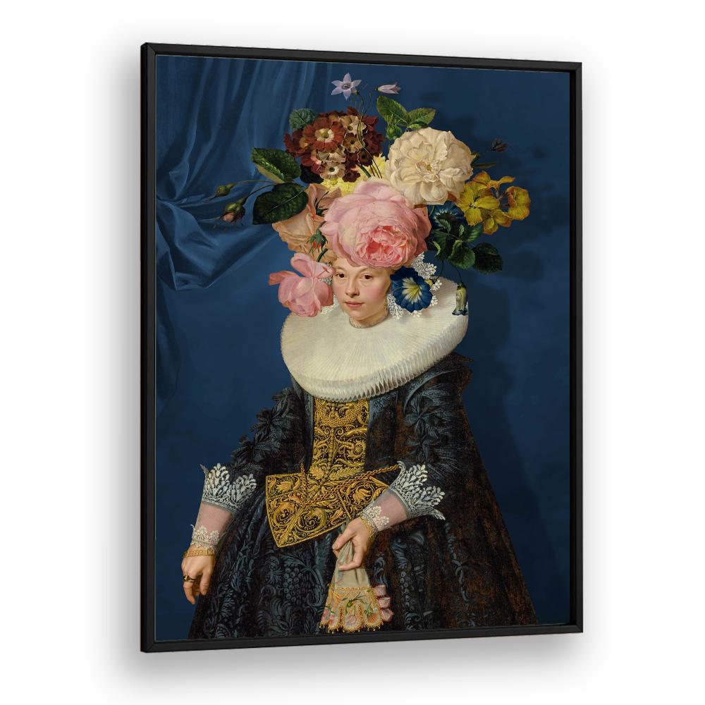 ELEGANT WOMAN FLORAL HEADDRESS