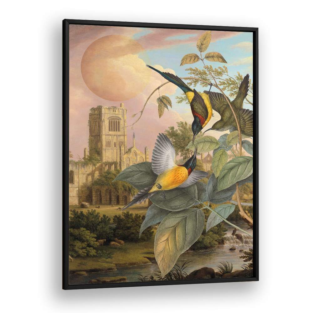 EXOTIC BIRDS PASTEL MOON