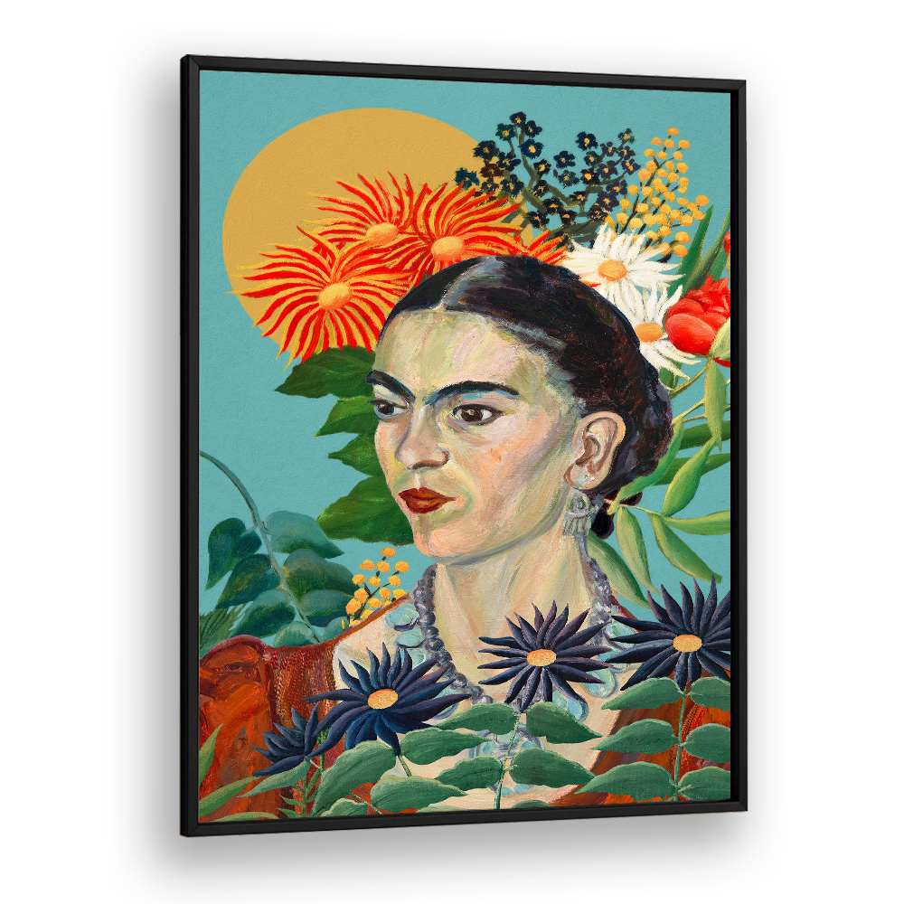 EXOTIC FLORAL PORTRAIT