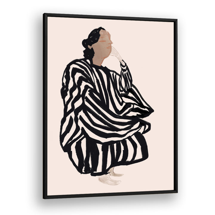 Elegant black and white artwork featuring the FEMALE FIGURE I, PORTRAITS, showcasing exceptional craftsmanship.