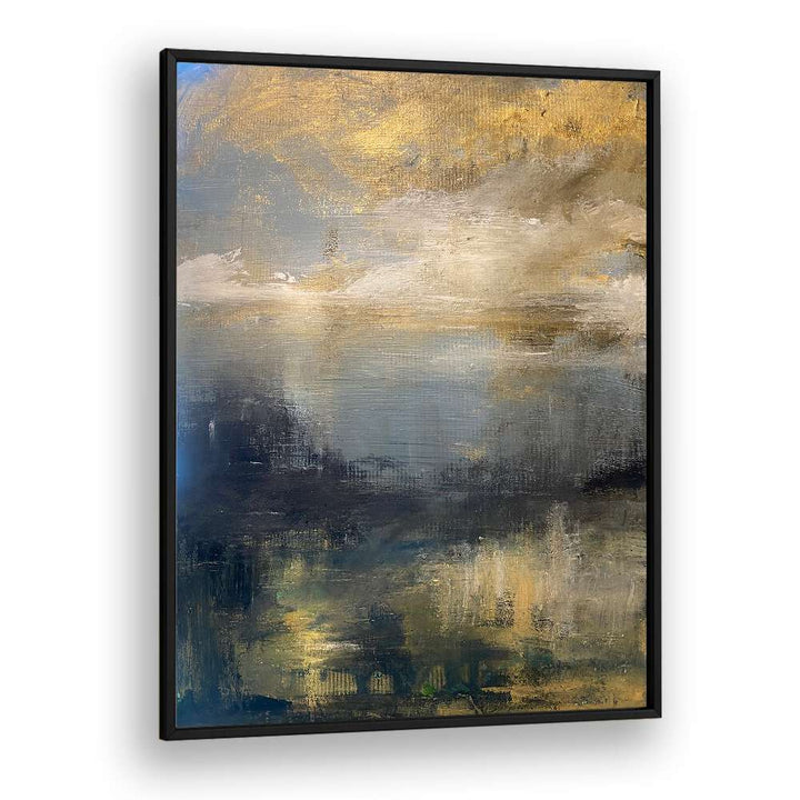 Stunning GOLDEN MORNING, LANDSCAPE PAINTINGS featuring serene abstract designs for your tranquil home décor.