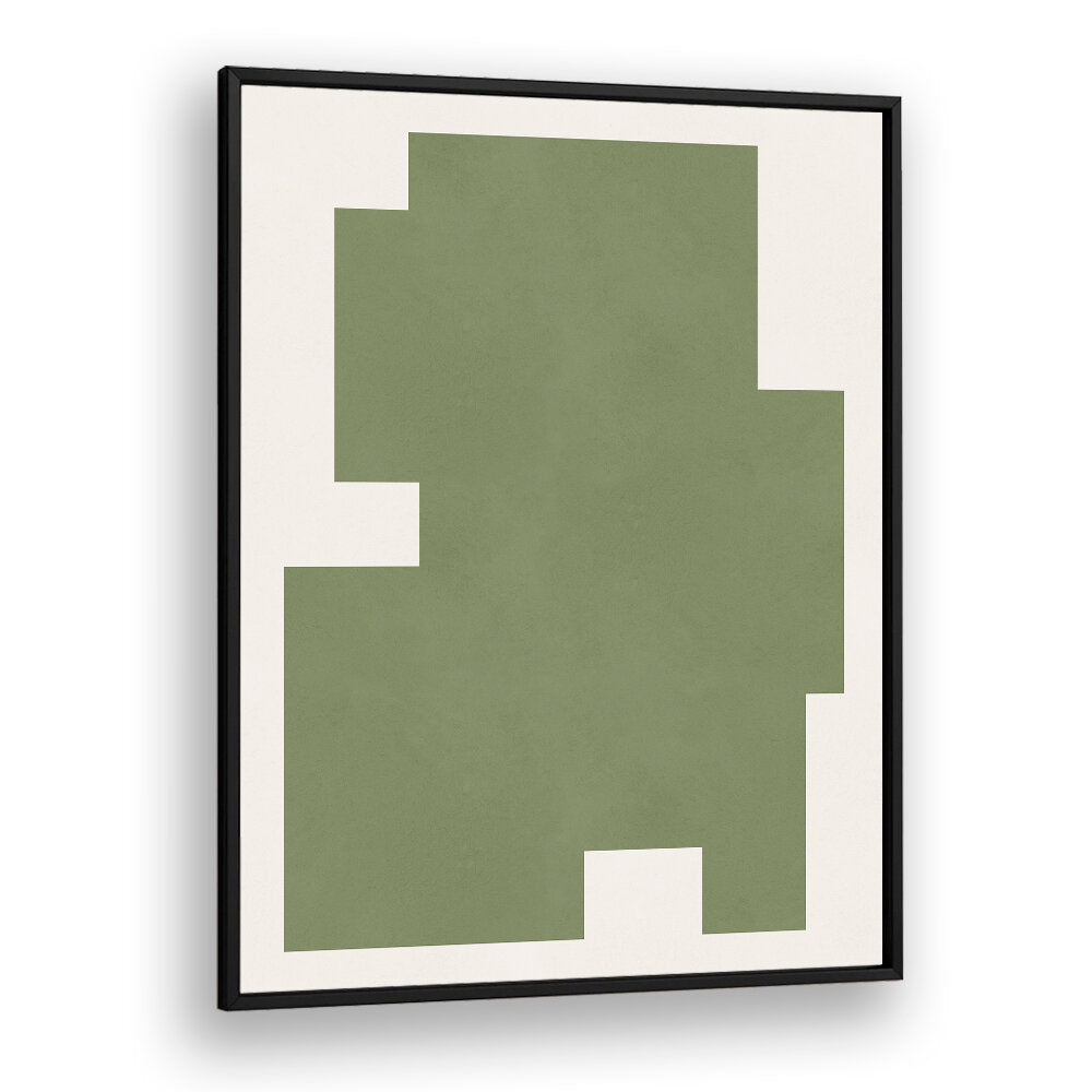 GREEN GEOMETRIC FORM , GEOMETRIC ART PRINTS