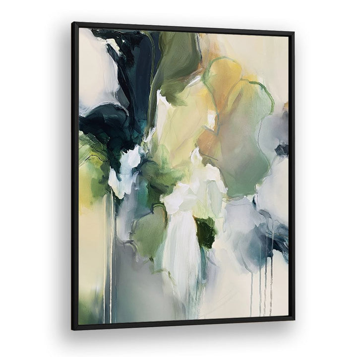 GREEN YELLOW ABSTRACT BLOOM