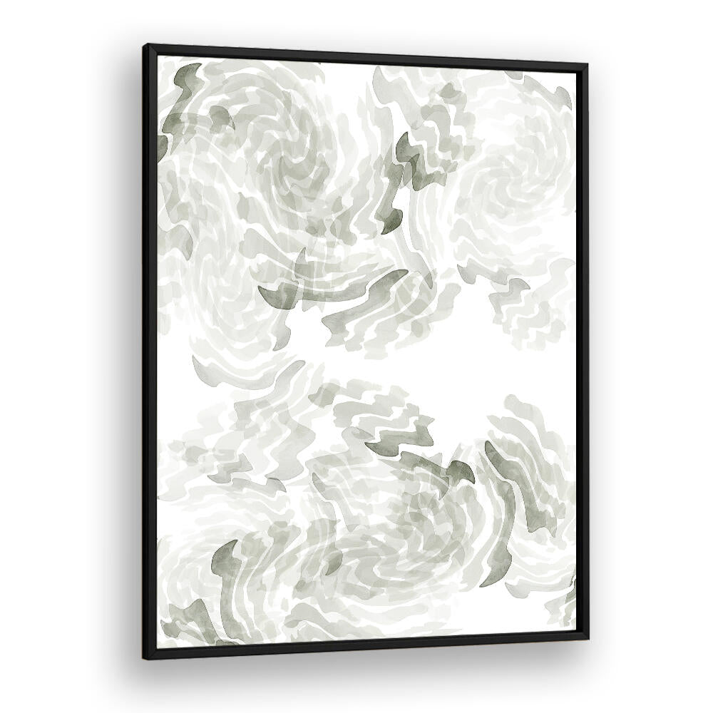 Elegant GREY WATERCOLOUR TWIRL I, ABSTRACT PAINTINGS showcasing fluid movement, perfect for transforming your space.