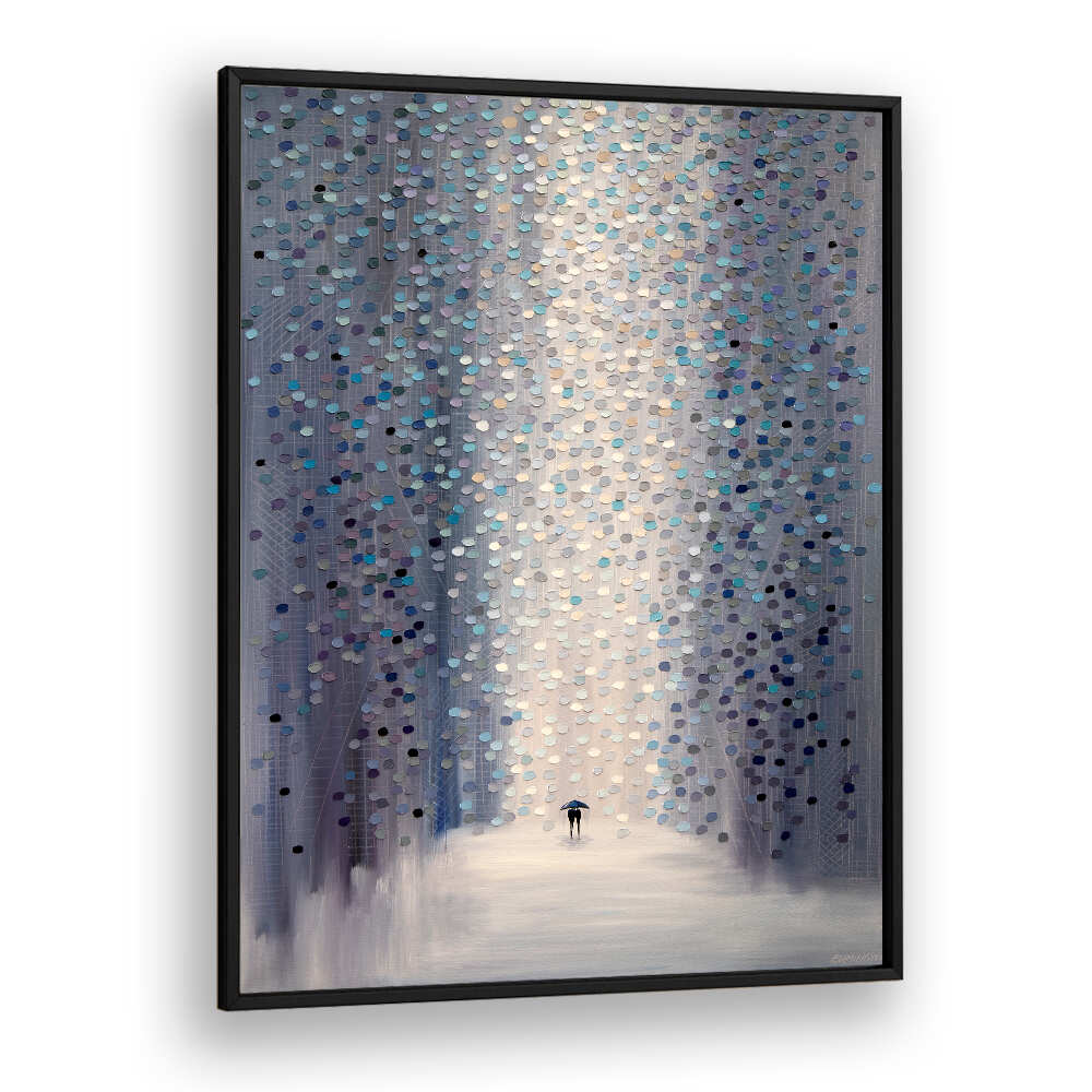 HAZY RAIN , MODERN IMPRESSIONISM PAINTINGS