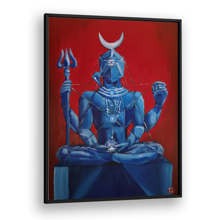 Vibrant I AM E SHIVA, INDIAN ART PAINTINGS by Imagineers Studio, capturing divine consciousness and cosmic essence.