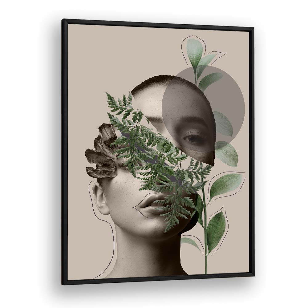 LILI III, PORTRAITS features a striking blend of abstract elements and emotive figurative art, perfect for any decor.