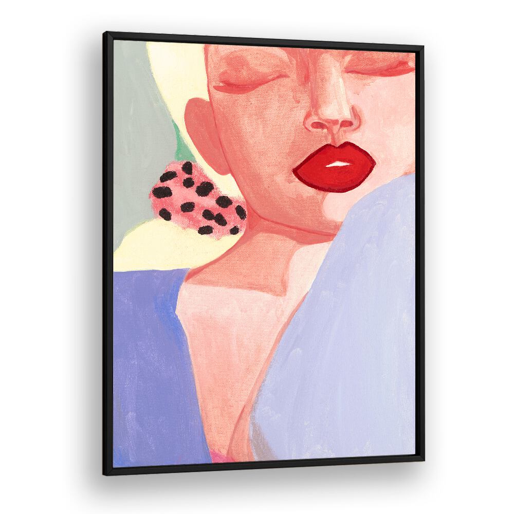 Colorful portrait artwork highlighting the modern design of LUNE II, PORTRAITS for stylish interiors.