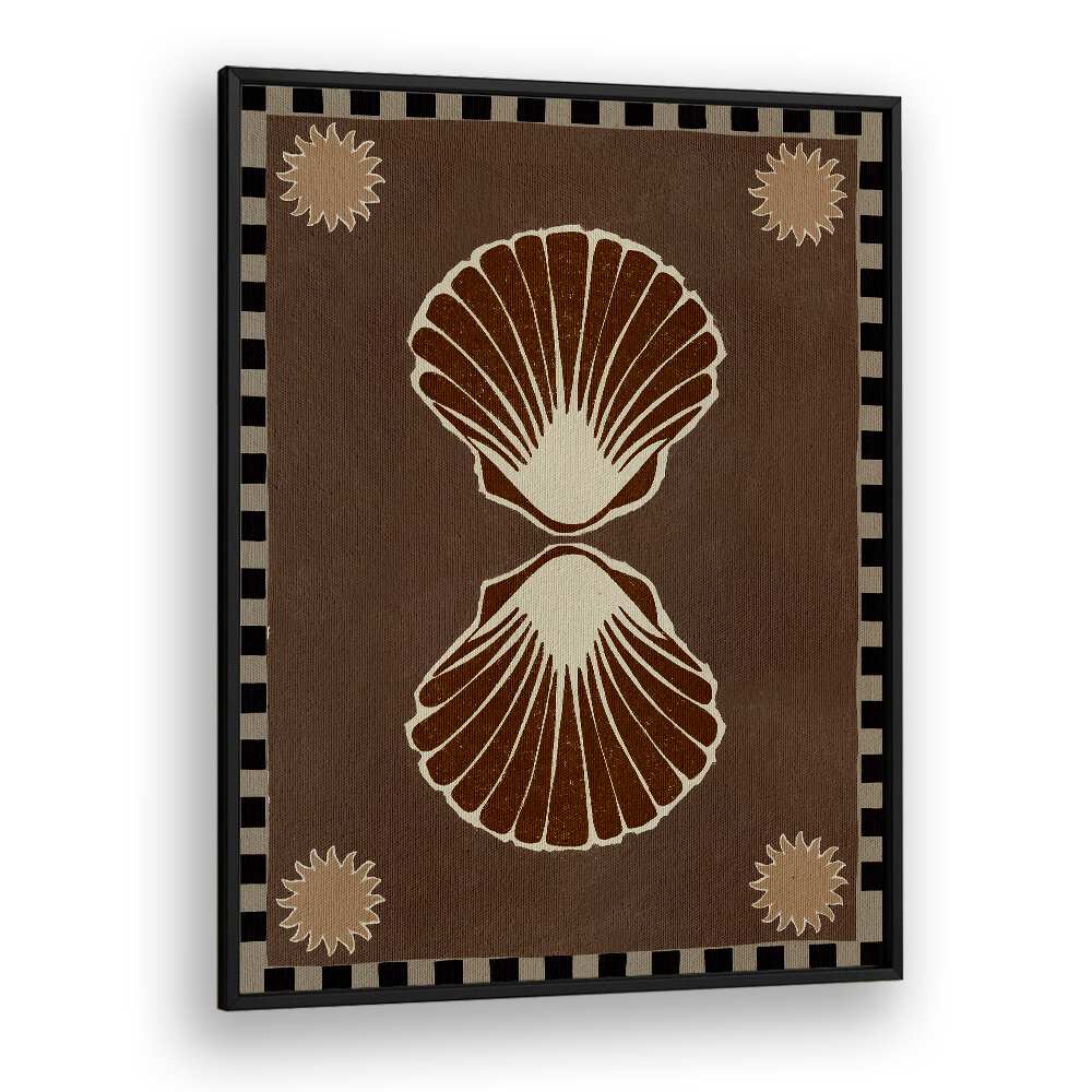 Stylish LUSH DUO I, BEACH PAINTINGS featuring shell designs, perfect for enhancing your decor and vibe.