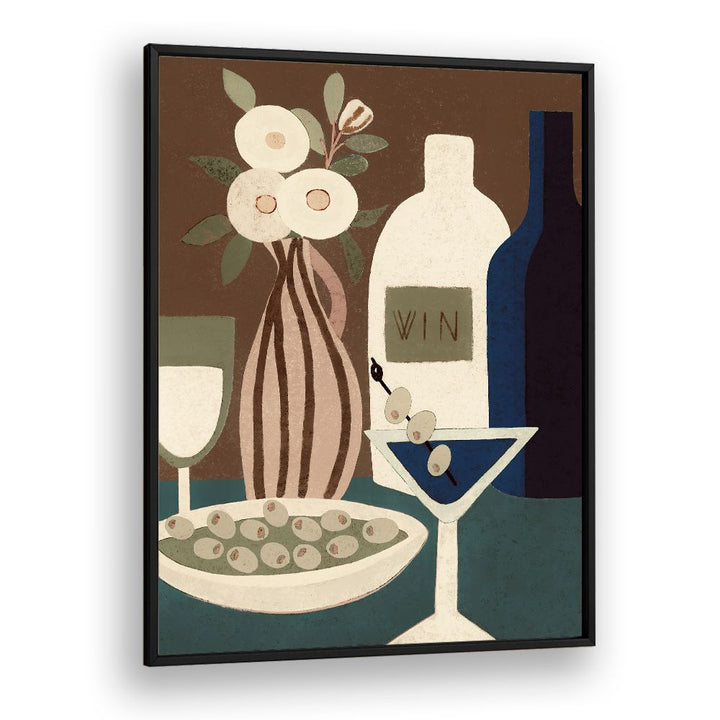 MARTINI WINE AND OLIVES