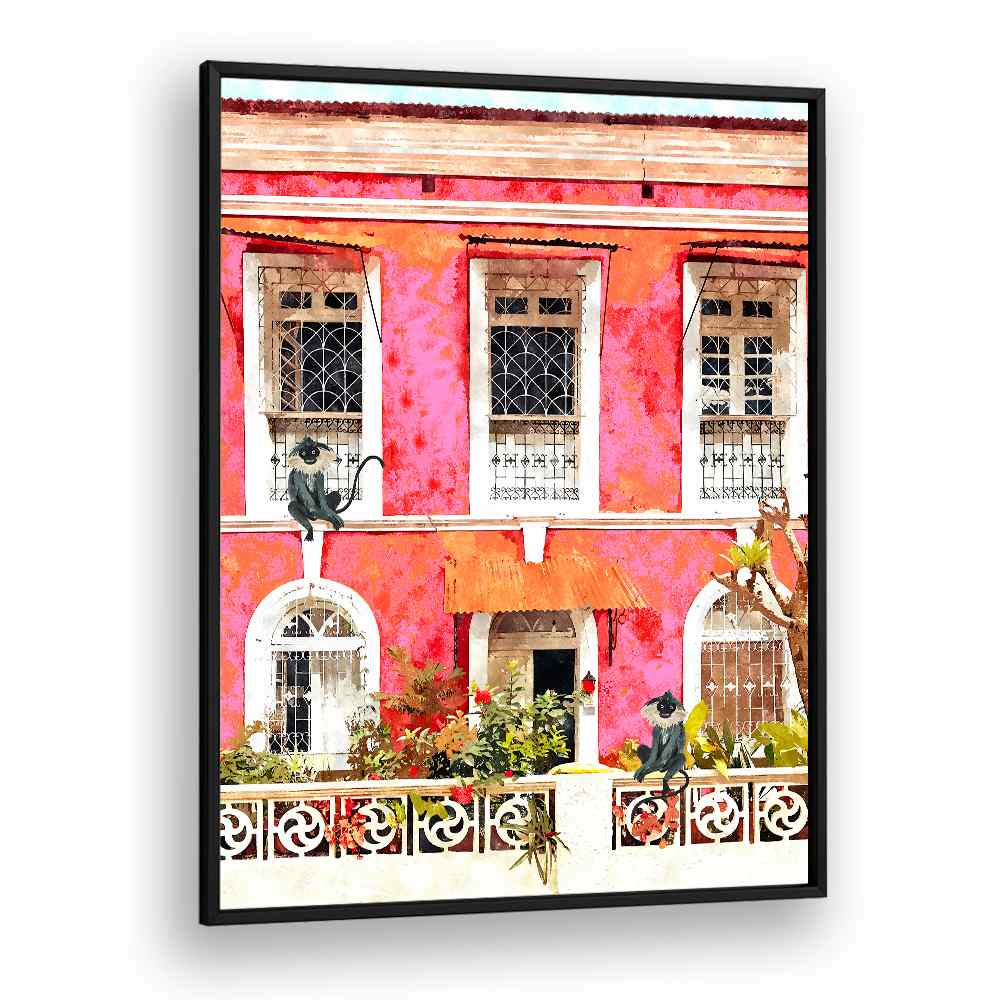 MONKEYS ON PINK HOUSE