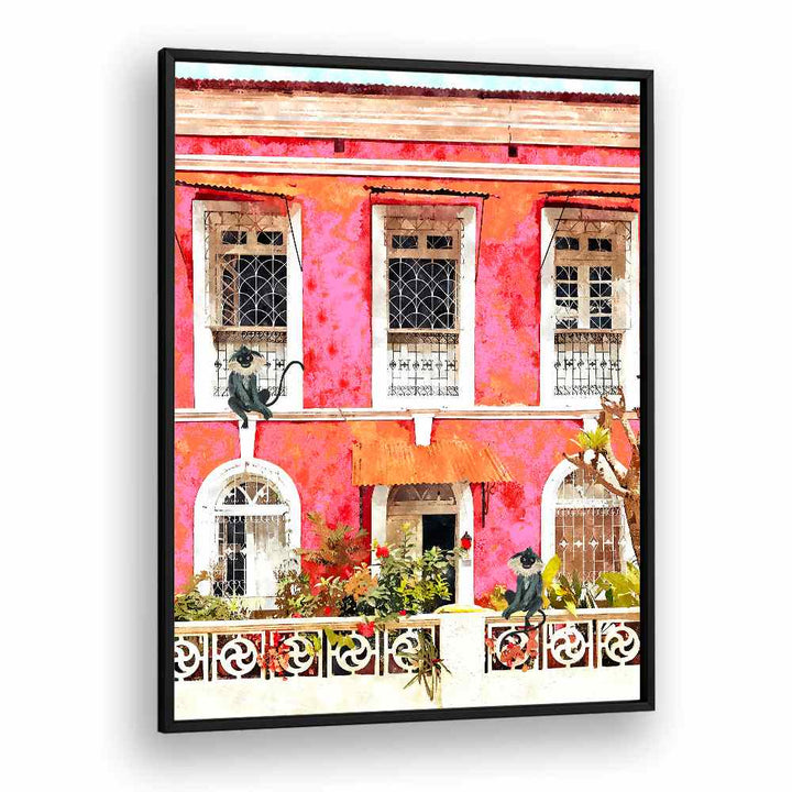 MONKEYS ON PINK HOUSE