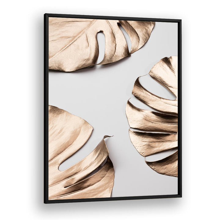 Stylish MONSTERA GOLD I, FASHION POSTERS featuring elegant gold leaf designs, perfect for elevating any space.