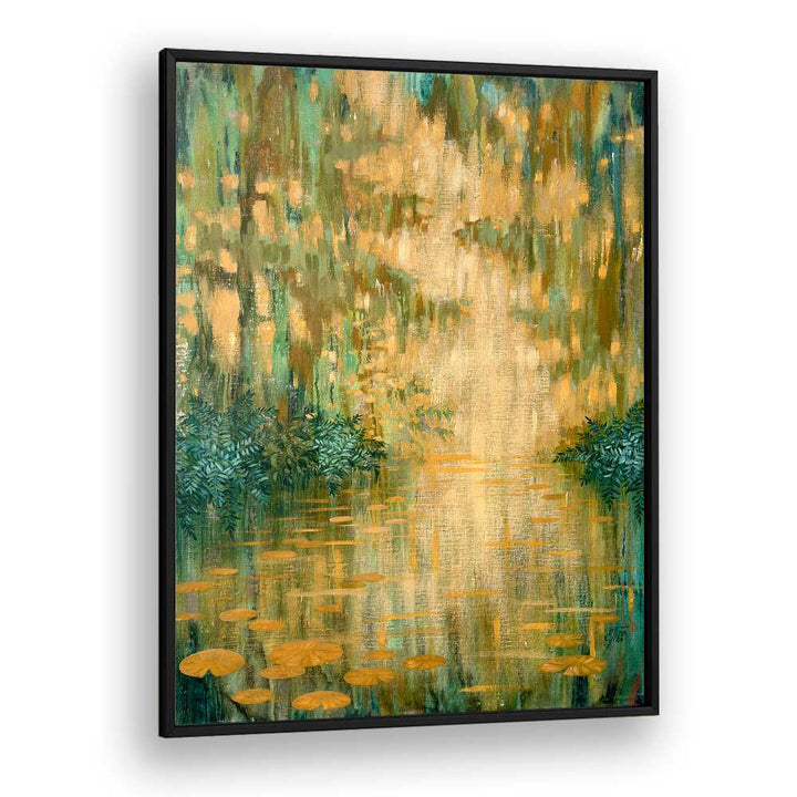 MYSTERIOUS POND, ABSTRACT PAINTINGS feature vibrant colors and serene designs, perfect for enhancing any space.