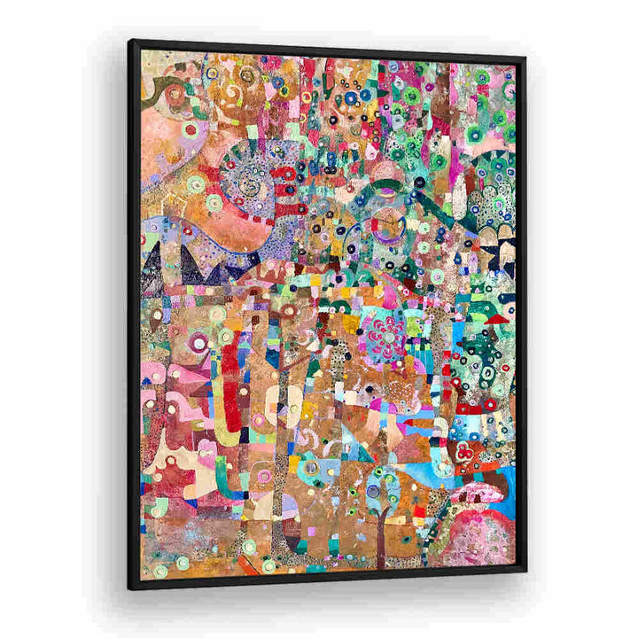 ORANGE SWIRL , ABSTRACT PAINTINGS framed contemporary wall art with vibrant orange hues, layered texture and fluid motion