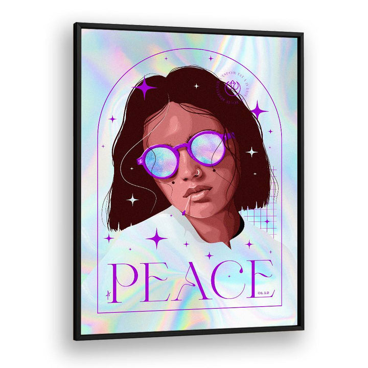 PEACEFUL PURPLE PORTRAIT