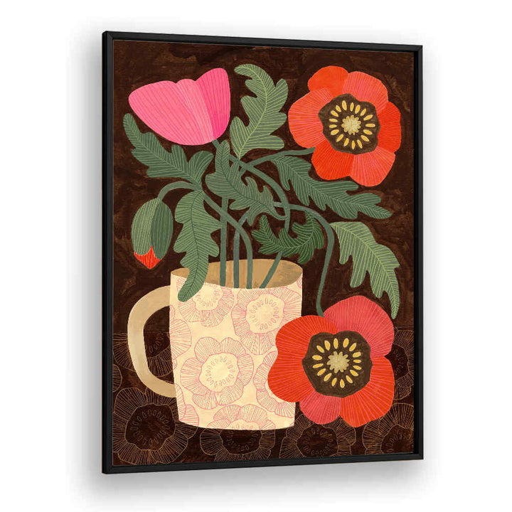 RED POPPIES IN A MUG