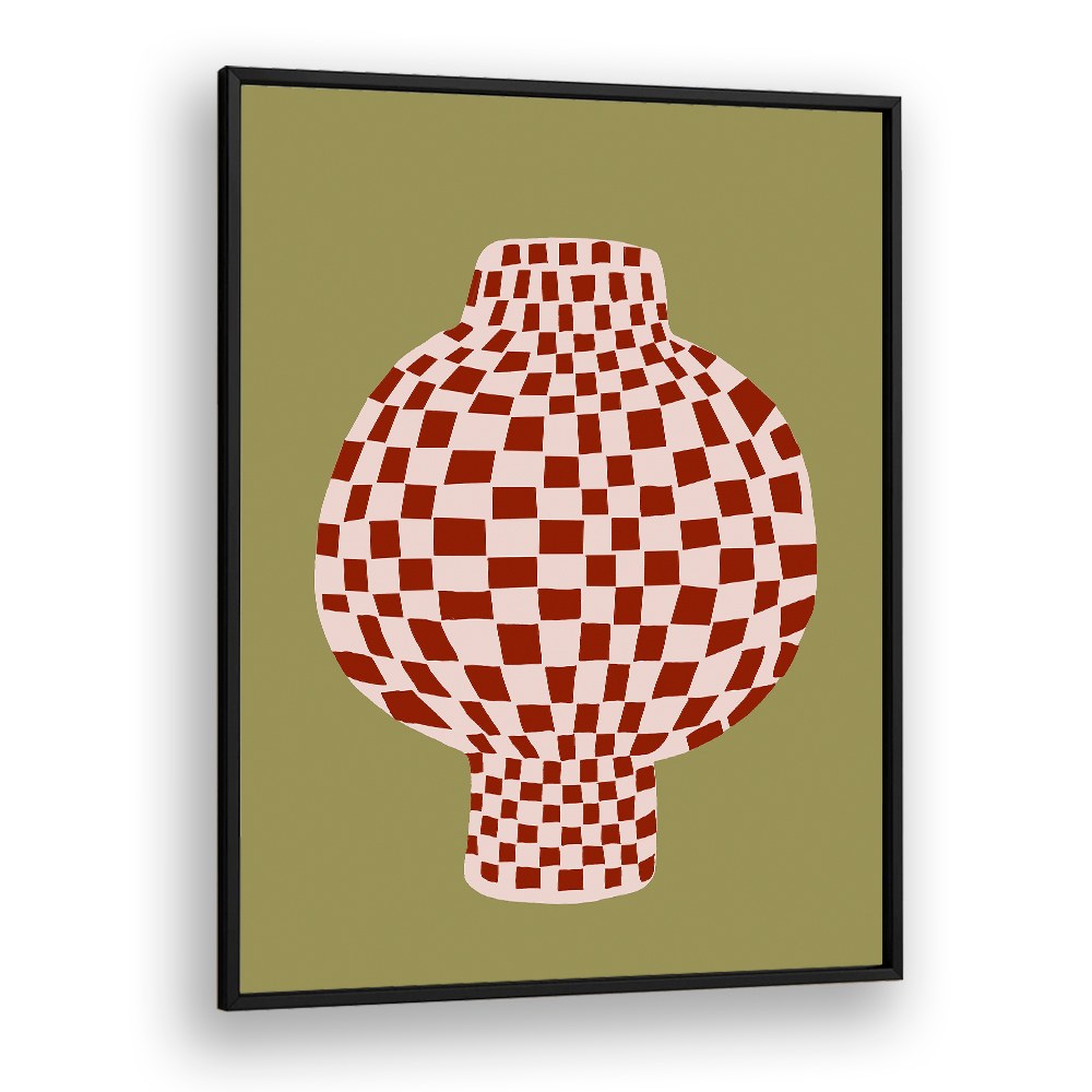 RETRO CHECKERED VASE