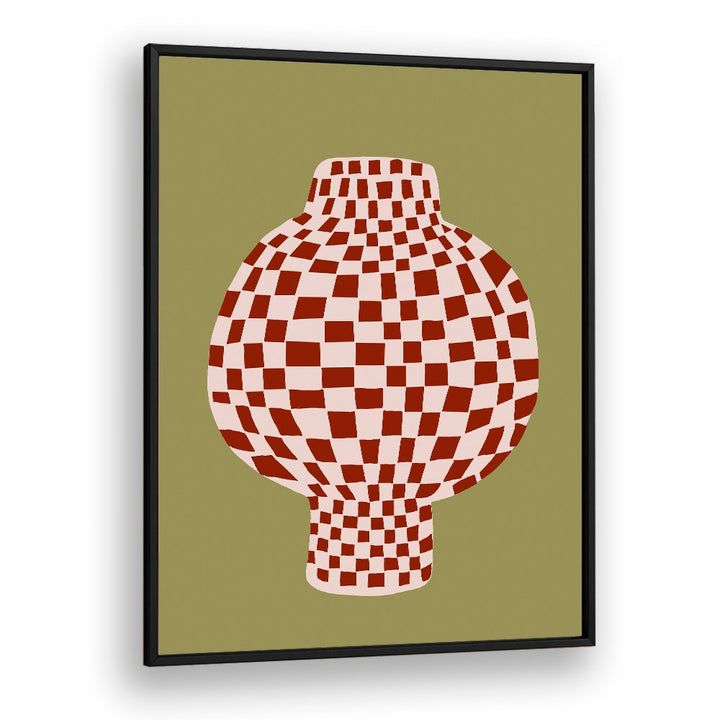 RETRO CHECKERED VASE