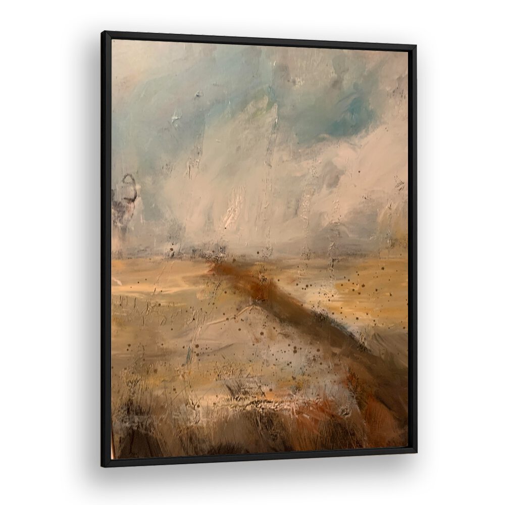 Exquisite ROAD, LANDSCAPE PAINTINGS showcasing a serene abstract landscape, perfect for transforming your space.