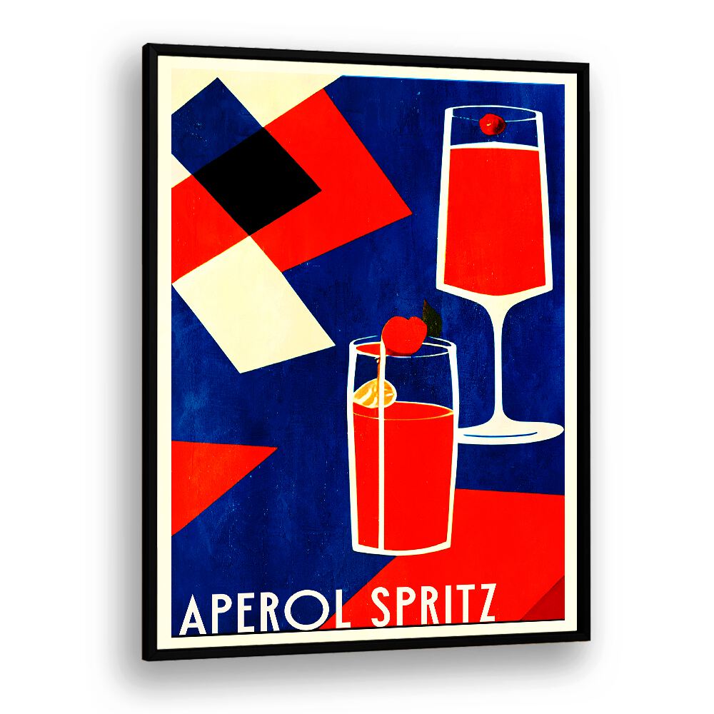 Vibrant APEROL SPRITZ, BAR art piece bringing a lively ambiance to any space, perfect for cafes or homes.