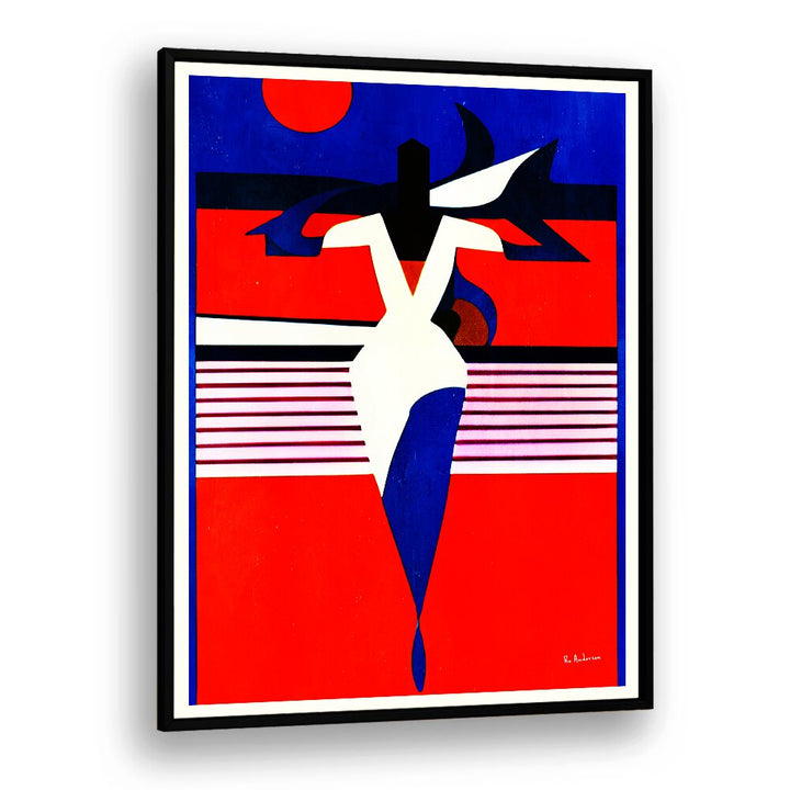 Vibrant artwork from LA FEMME FATALE, PORTRAITS captures the allure of the feminine form in striking colors.