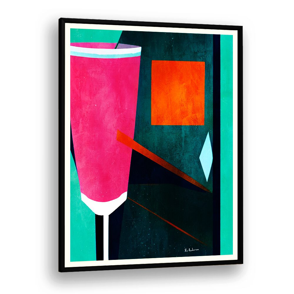 Vibrant MON PETITE CREMENT ROSEITU, BAR art piece capturing the lively essence of café culture and urban social life.