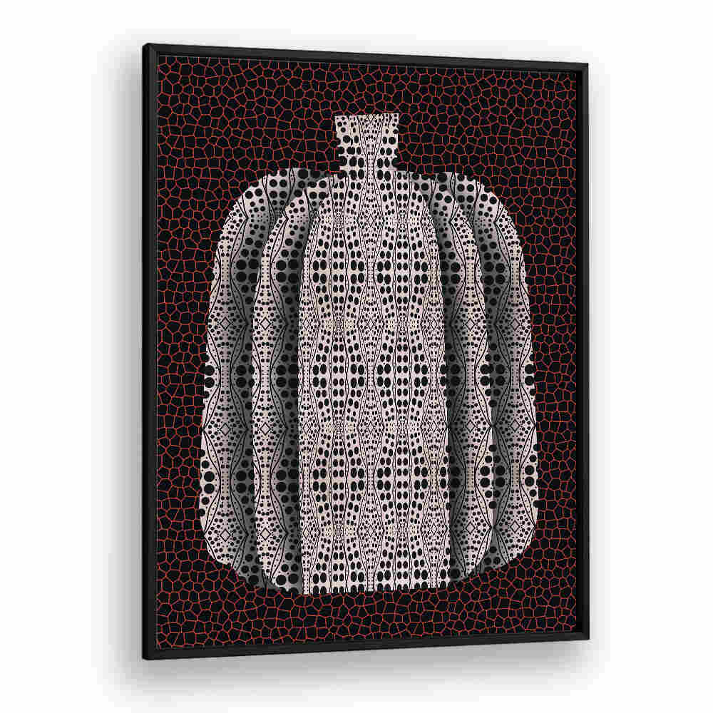 POLKA DOT PUMPKIN , FLORAL FLOWER PAINTINGS