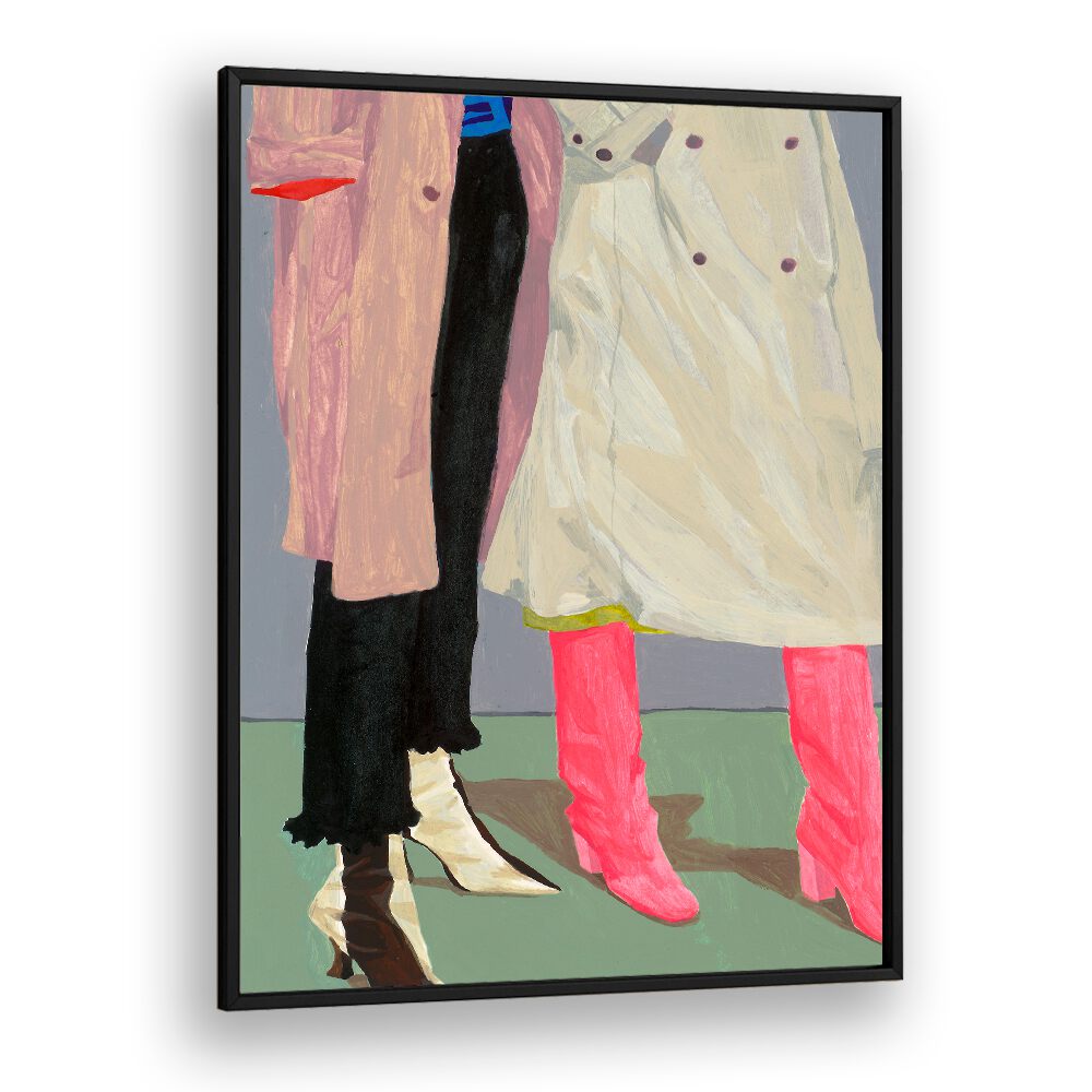 SIBLINGS, FASHION POSTERS showcase stylish footwear and vibrant colors for a unique decor statement. Perfect for any space.