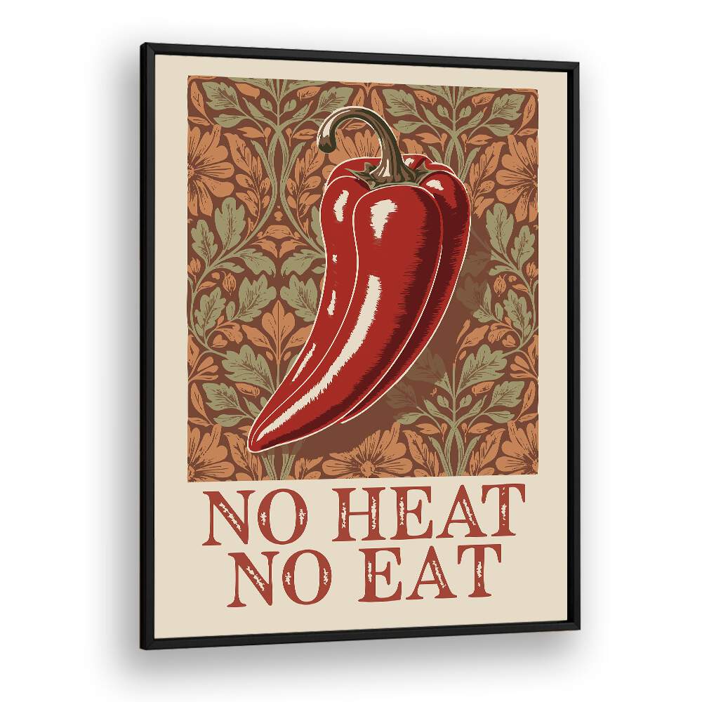 Stylish SPICY ELEGANCE, KITCHEN POSTERS featuring a bold chili design, perfect for any culinary space.
