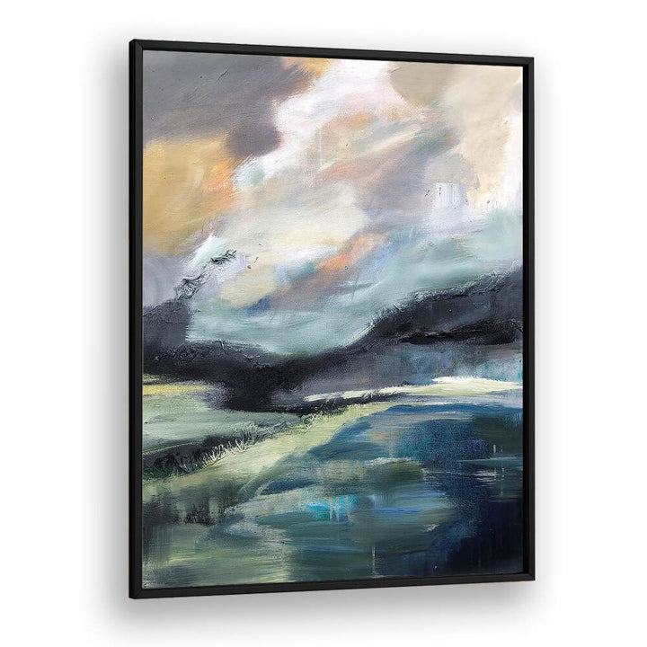 Exquisite STORMY HORIZONS landscape paintings featuring abstract nature scenes, perfect for enhancing your home decor.