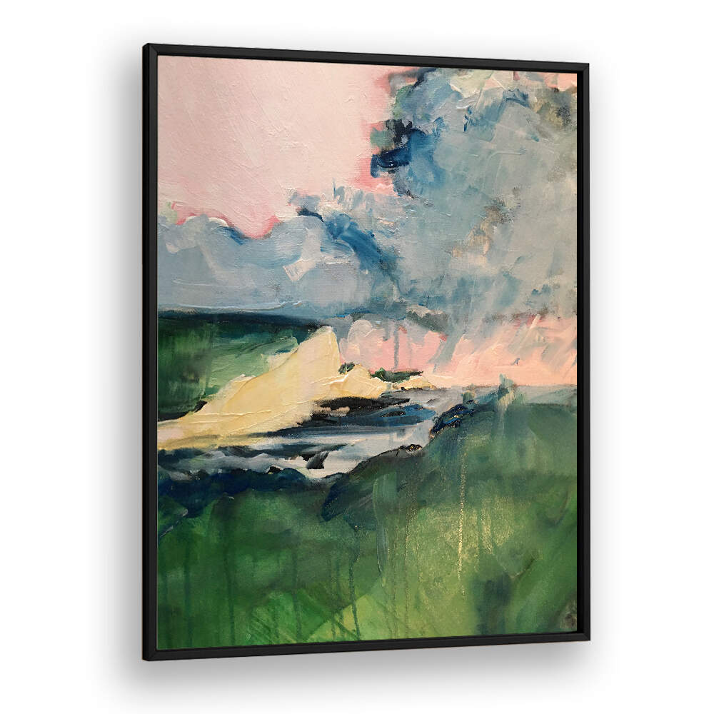 Vibrant STORMY HORIZON landscape paintings showcasing emotion and serenity, perfect for transforming your space.