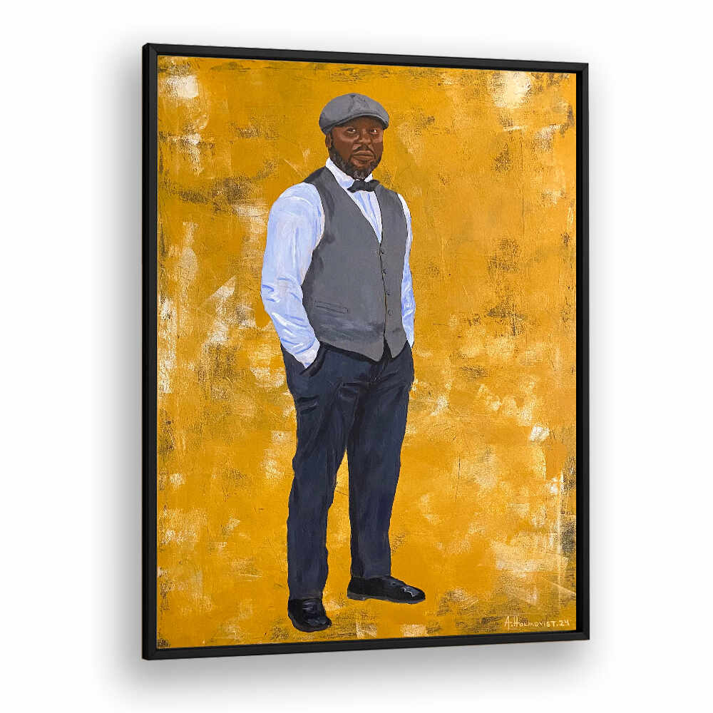 STYLISH MAN IN A CLASSIC OUTFIT , PORTRAITS & FIGURATIVE ILLUSTRATIONS