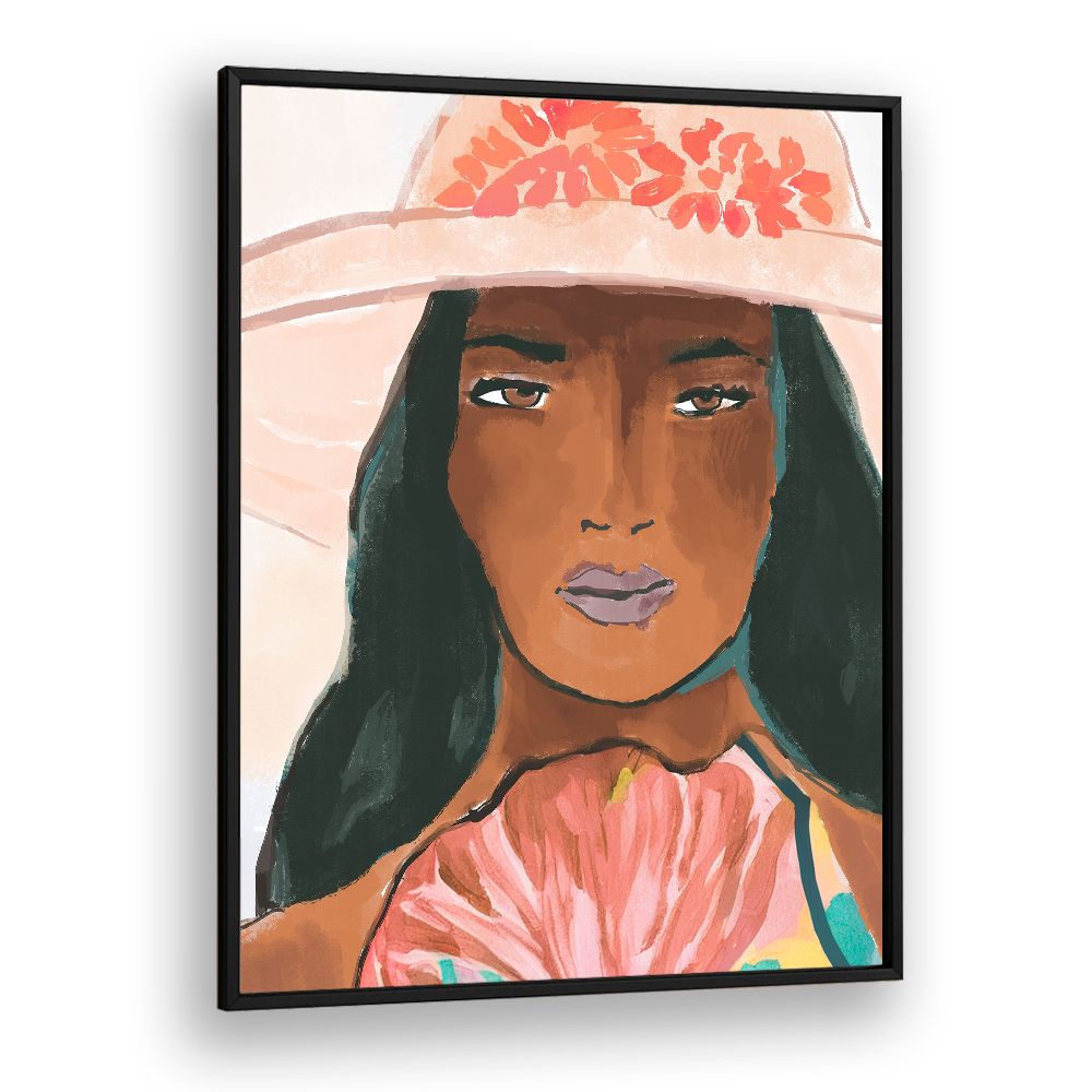 STYLISH WOMAN FLORAL HAT