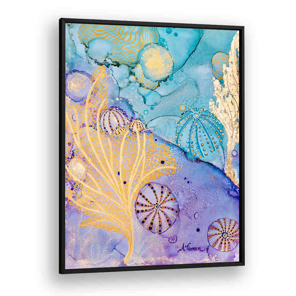 Vibrant SEA URCHIN HIDEAWAY, BEACH PAINTINGS capturing serene coastal beauty for your living space. Perfect ocean decor!