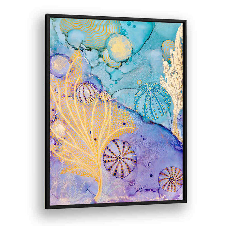 Vibrant SEA URCHIN HIDEAWAY, BEACH PAINTINGS capturing serene coastal beauty for your living space. Perfect ocean decor!