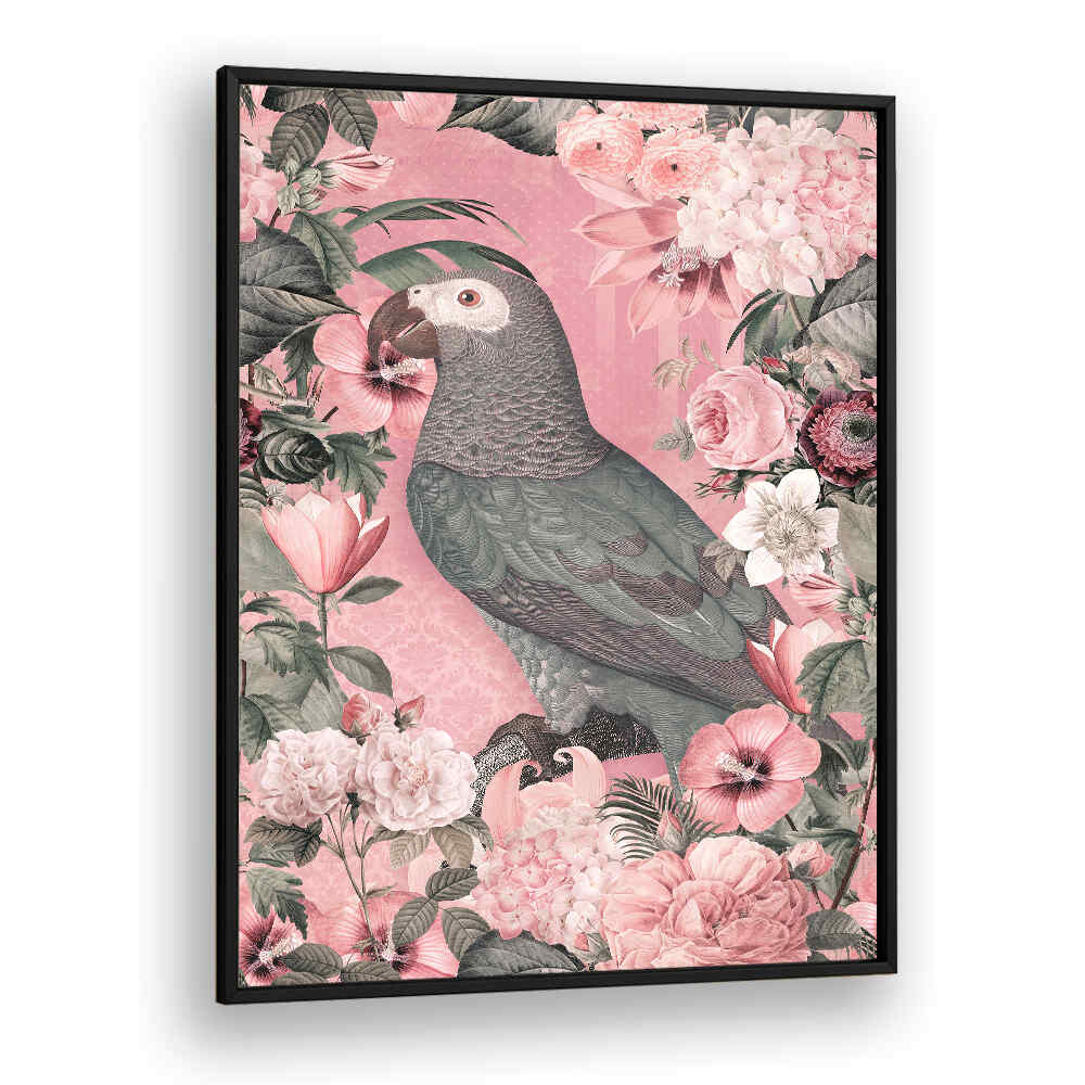 THE PARROTS PARADISE GARDEN I , ANIMAL PAINTINGS