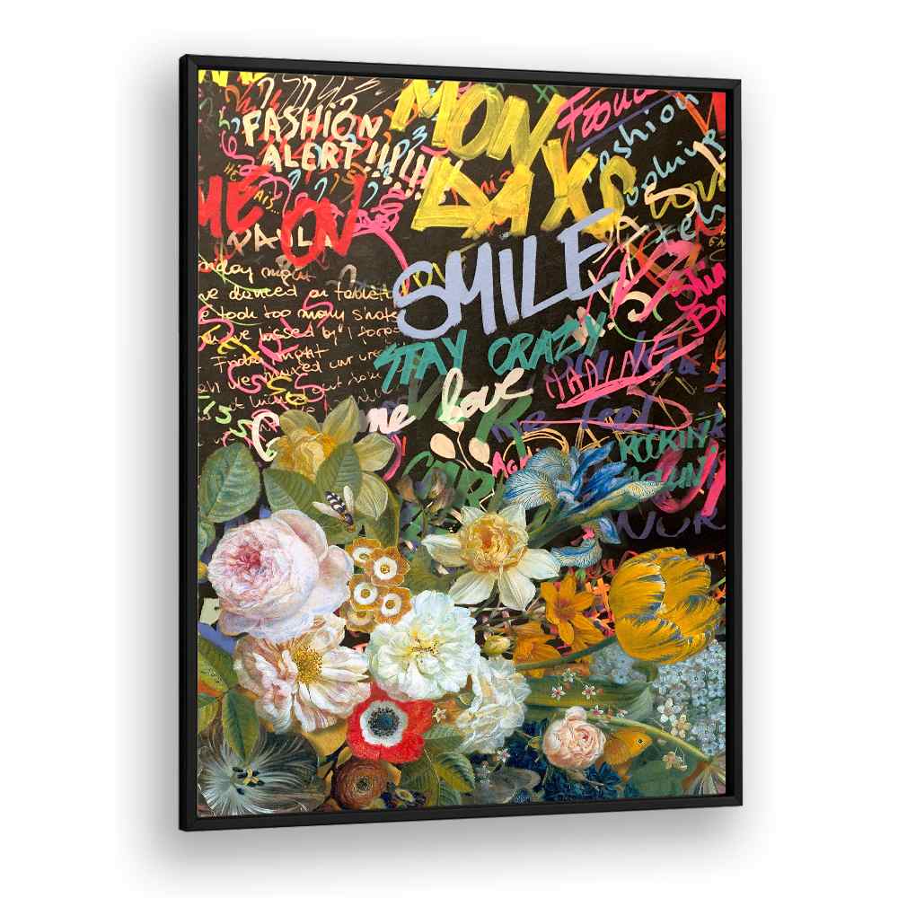 VIBRANT FLOWERS GRAFFITI