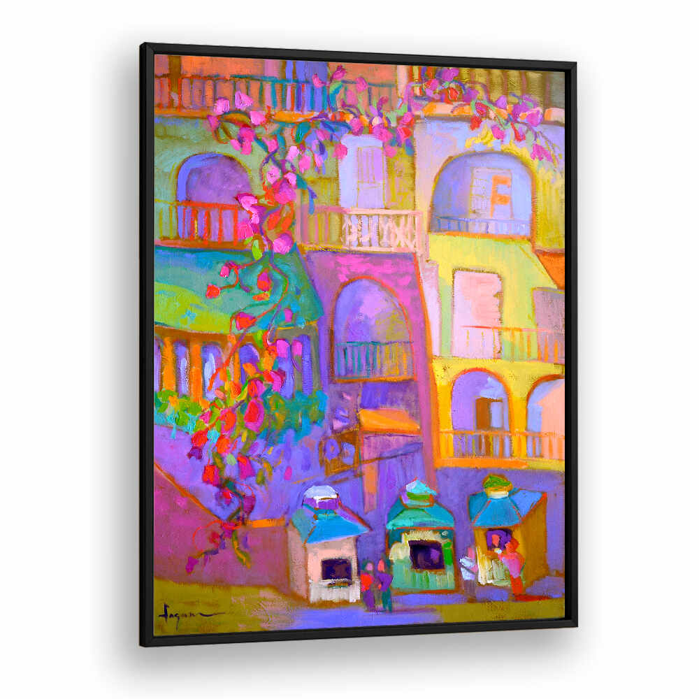 VIBRANT STREETSCAPE , ABSTRACT PAINTINGS