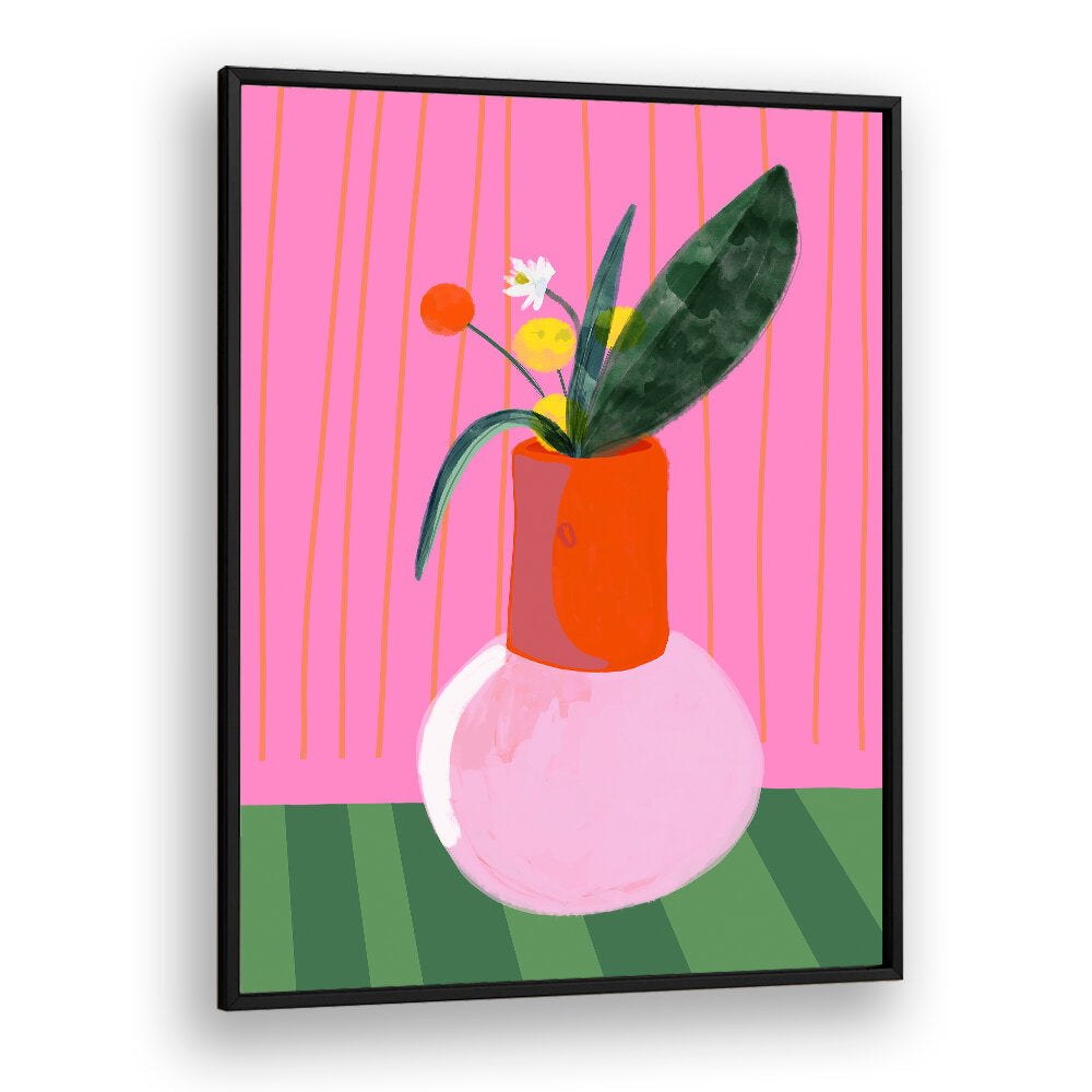 VIBRANT VASE DISPLAY , FLORAL FLOWER PAINTINGS