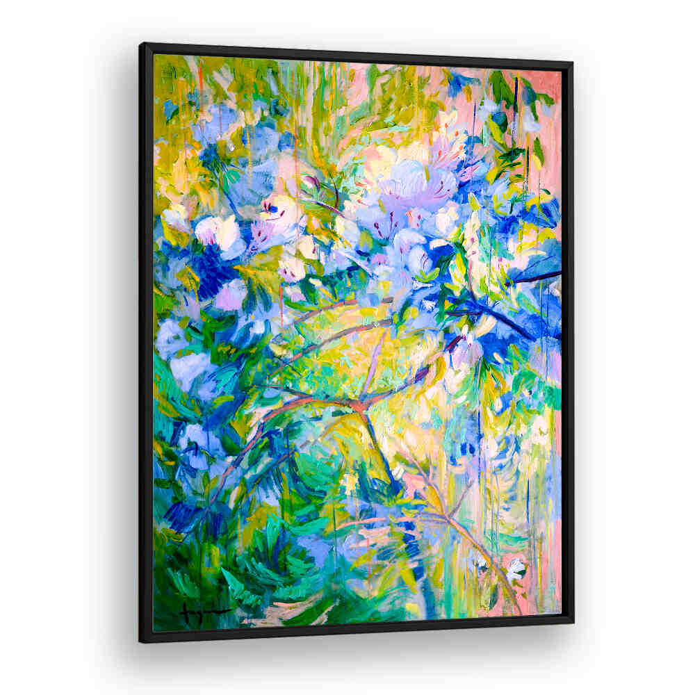 VIVID COLORS AND DELICATE PETALS II  , ABSTRACT PAINTINGS