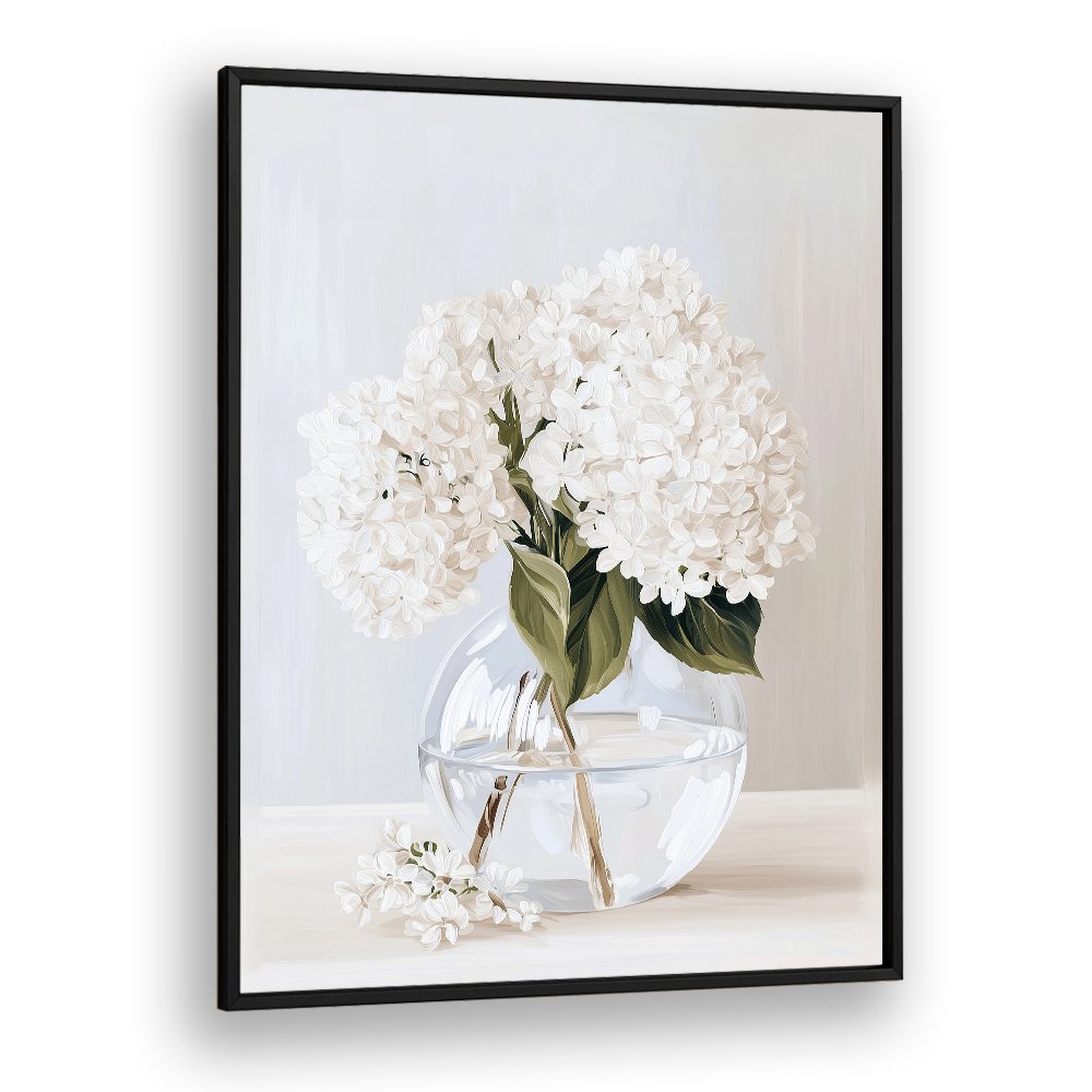 WHITE HYDRANGEAS VASE