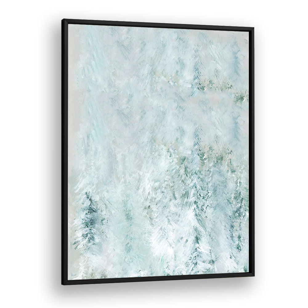 WINTER WHITE FOREST I, ABSTRACT PAINTINGS captures serene winter elegance, enhancing any space with tranquil beauty.
