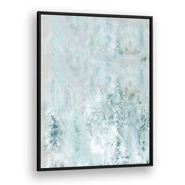 WINTER WHITE FOREST I, ABSTRACT PAINTINGS captures serene winter elegance, enhancing any space with tranquil beauty.