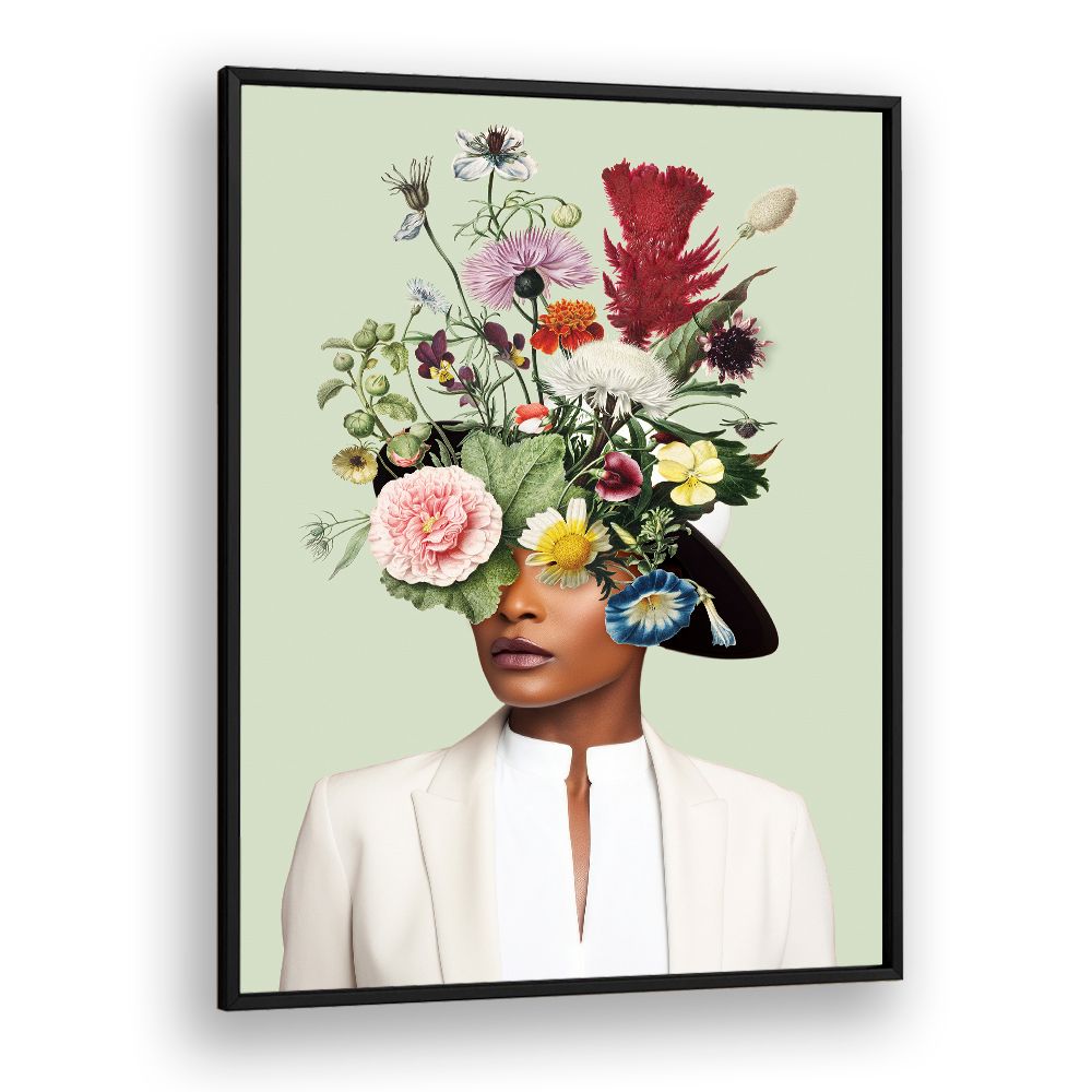 WOMAN FLORAL HEADDRESS
